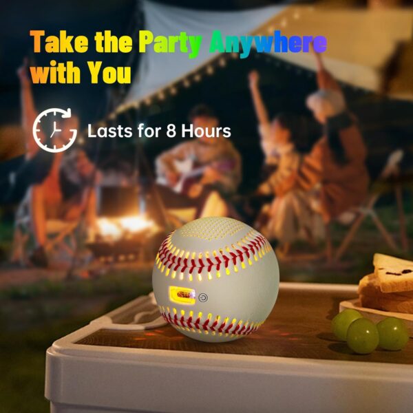 Sports Gifts for Baseball Fans, Boys 8-12, Teens & Adults, Unique Accessories, Light Up & Glow-in-The-Dark Baseball with Bluetooth Speaker - Image 3