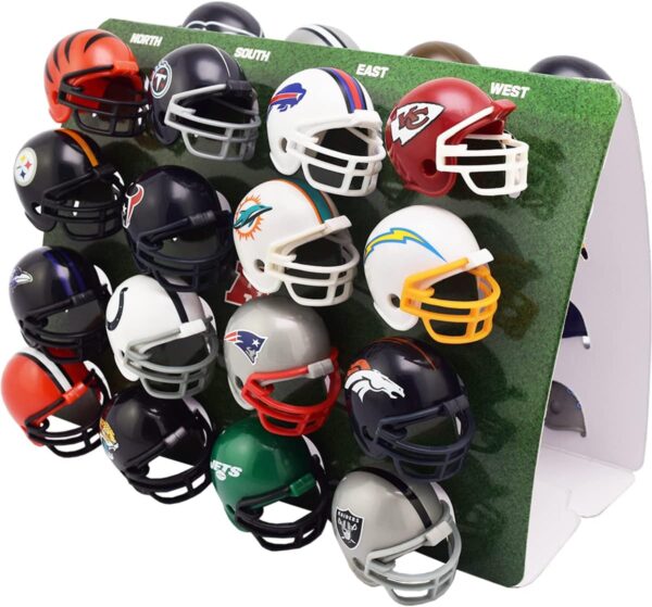 32 Piece NFL Helmet Tracker Set - Gumball Size Helmets - All NFL Current Logo's - New 2023 Set
