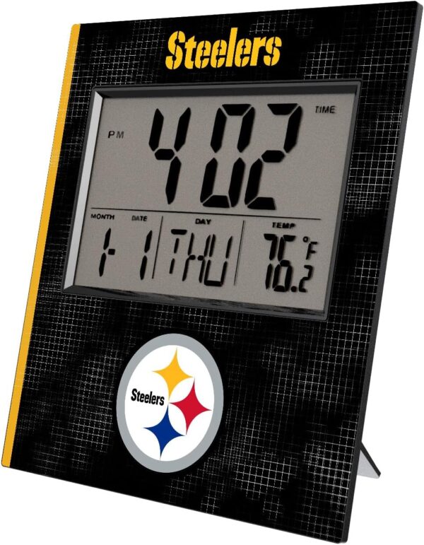 Cross Hatch Digital Desk Clock - Image 2