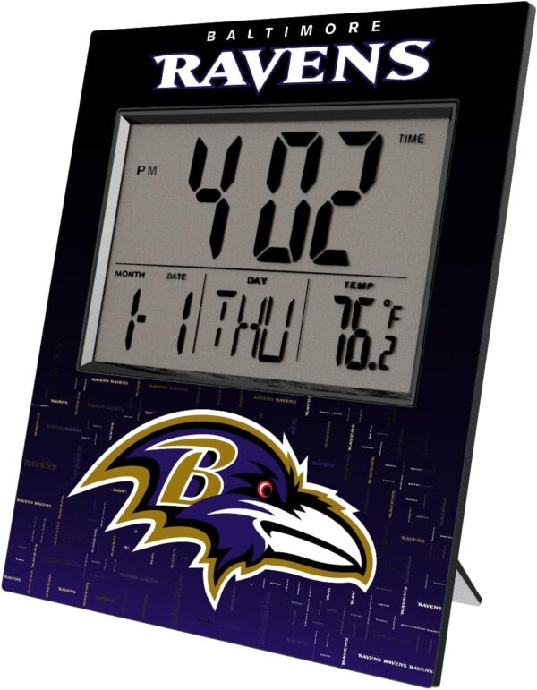 Cross Hatch Digital Desk Clock - Image 3