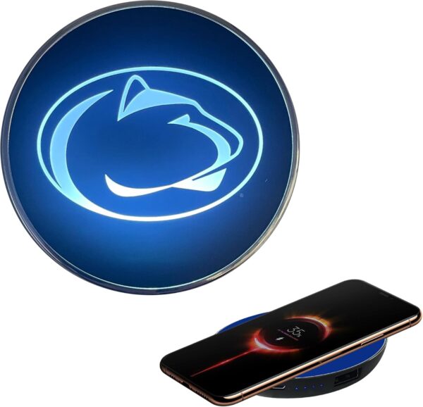 Wireless Charger with Illuminated Logo & Built-in Power