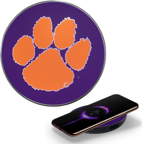 Wireless Charger with Illuminated Logo & Built-in Power - Image 4