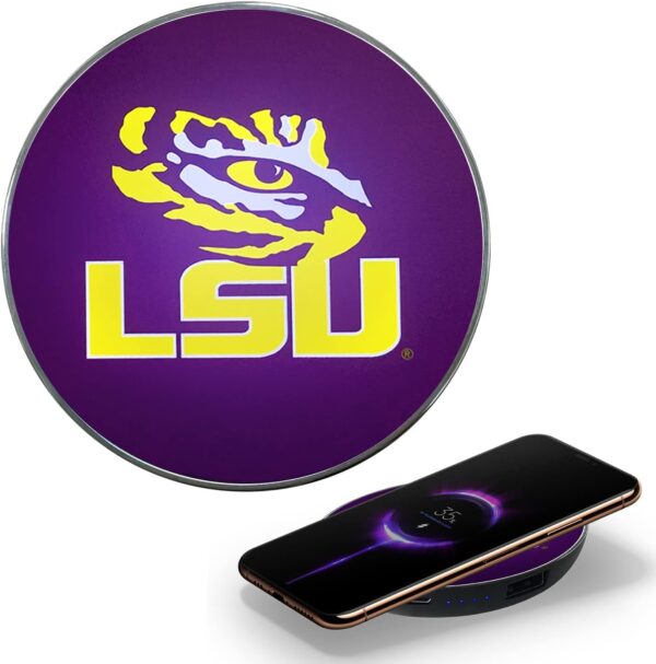 Wireless Charger with Illuminated Logo & Built-in Power - Image 3