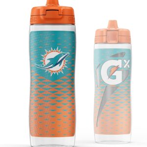 Gatorade Gx NFL Non-Slip Squeeze Bottles, 30 fl oz, Gx Hydration System