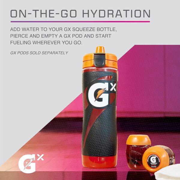 Gatorade Gx NFL Non-Slip Squeeze Bottles, 30 fl oz, Gx Hydration System - Image 4