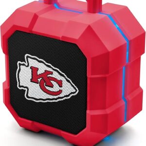 KC Shockbox LED Wireless Bluetooth Speaker - Water Resistant IPX4, 5.0 Bluetooth with Over 5 Hours of Play Time - Small Portable Speaker