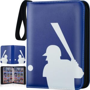 Trading Card Binder with Sleeves, Sports Card Binder Collectible Trading Card Albums with 50 Removable Sleeves