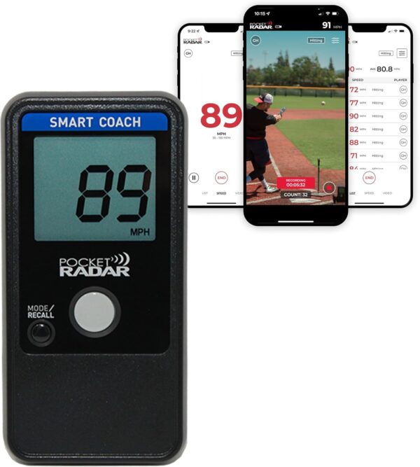 Pocket Radar Smart Coach Speed Gun for Baseball, Hockey, Softball