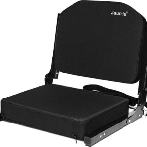 Stadium Seats for Bleachers, Bleacher Seats with Ultra Padded Comfy Foam Backs and Cushion, Wide Portable Stadium Chairs with Back Support and Shoulder Strap