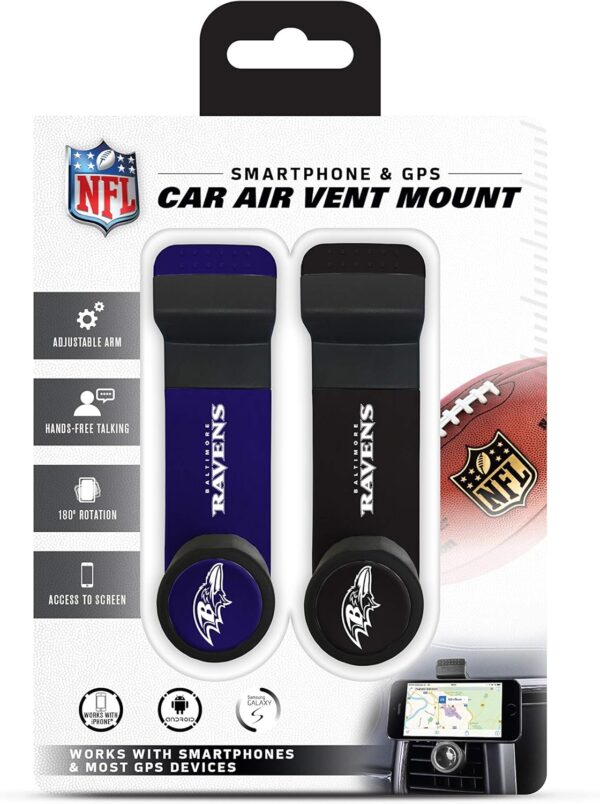 In-Car Phone Holder 2 Pack Baltimore Ravens - Image 2