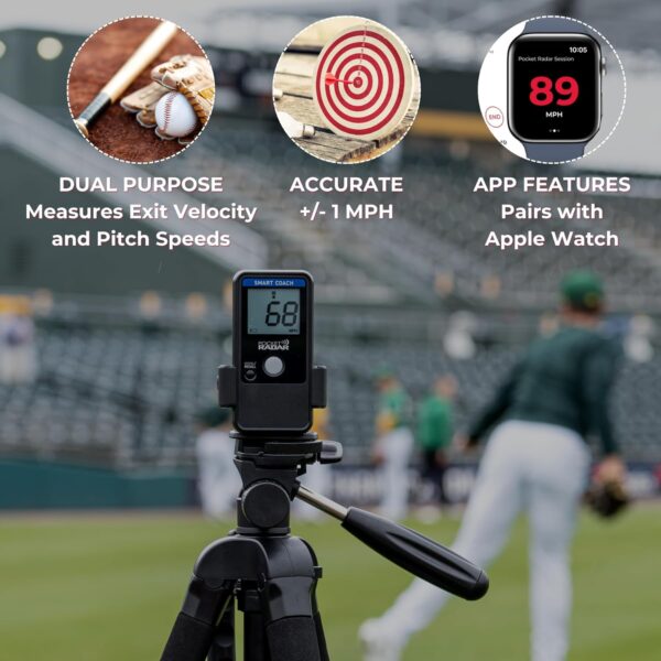 Pocket Radar Smart Coach Speed Gun for Baseball, Hockey, Softball - Image 3