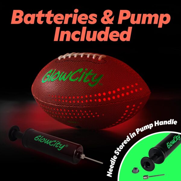Glow in The Dark Football - Light Up LED Ball - Perfect for Evening Play, Camping, and Beach Fun! - Image 3