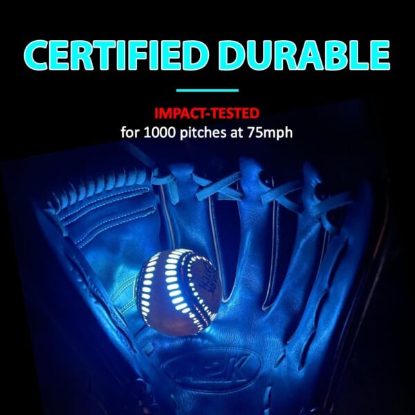 Light Up Baseball, Glow in The Dark Baseball, Sports Gear Accessories Gifts - Image 4