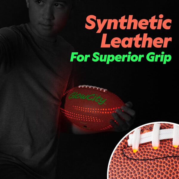 Glow in The Dark Football - Light Up LED Ball - Perfect for Evening Play, Camping, and Beach Fun! - Image 4