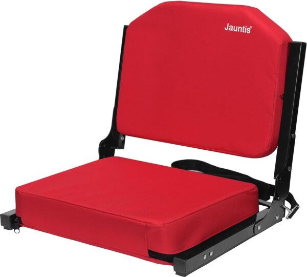 Stadium Seats for Bleachers, Bleacher Seats with Ultra Padded Comfy Foam Backs and Cushion, Wide Portable Stadium Chairs with Back Support and Shoulder Strap - Image 4