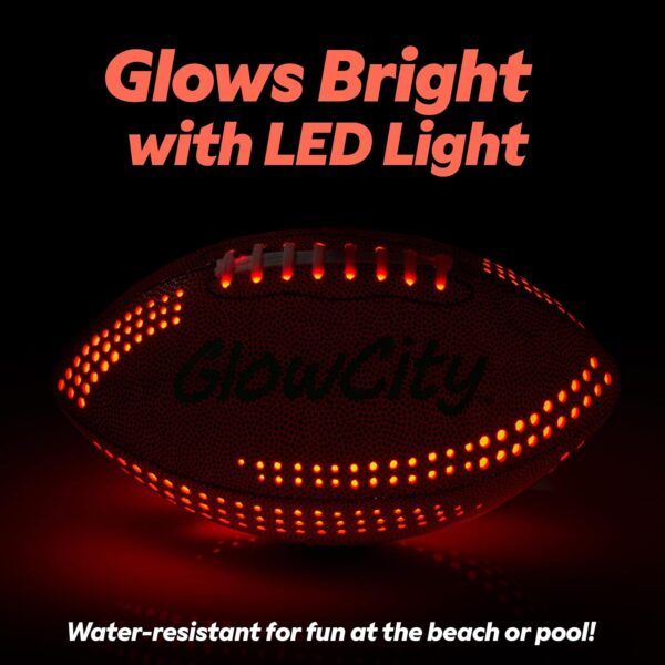 Glow in The Dark Football - Light Up LED Ball - Perfect for Evening Play, Camping, and Beach Fun! - Image 5