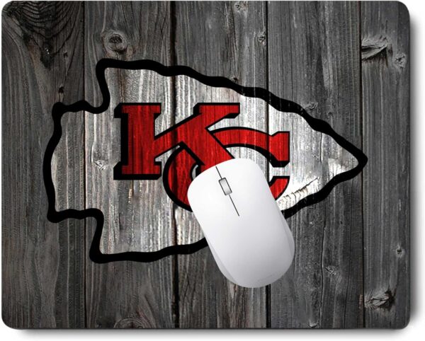 Wood Grain Design Sports Mouse Pad - Image 2